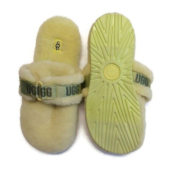 UGG Mens Size 9 Fluff It Slip On Sheepskin Slippers 1118150 Margarita - Picture 7 of 8